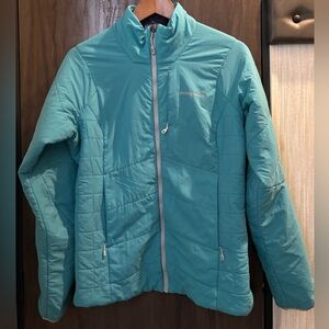 Women’s Patagonia jacket. Blue aqua color. Size Medium